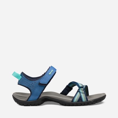 Teva Verra - Women's Teva Hiking Sandals - Grey / Dark Blue | India (TGUJ73942)